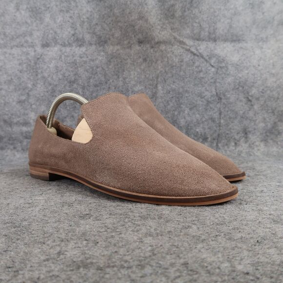 Levity Shoes Womens 8.5 Loafer Slip On Suede Carla Classic Career Slipper Brown - Picture 1 of 14